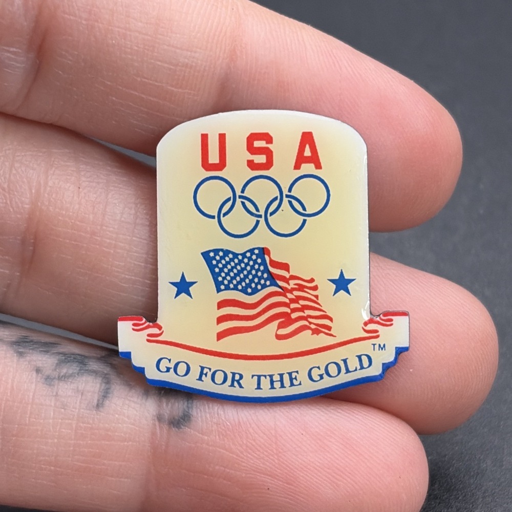 Olympics Team USA Go For The Gold Lapel Hat Pin